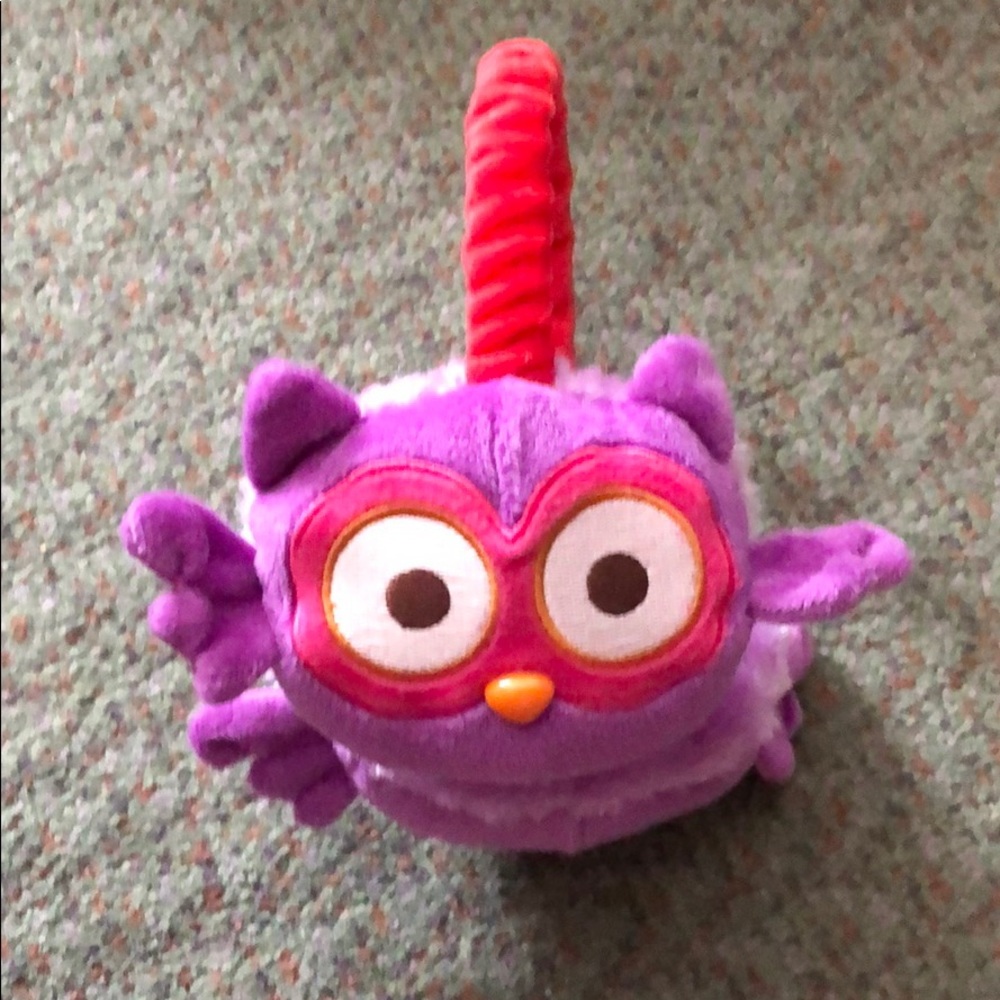Girls purple owl earmuffs new never used